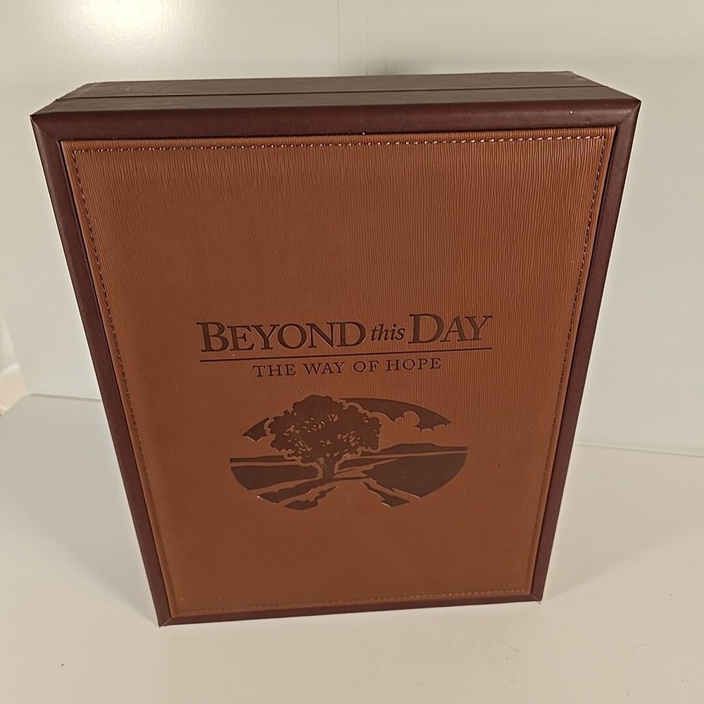 BEYOND THIS DAY The Way of Hope Memorial Keepsake Box Leather Bound Book & Case